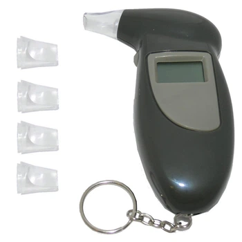 Алкотестер цифровий з 4 мундштуками AlcoScan Black ALC 004 напівпровідниковий