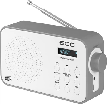 Радиоприемник портативный ECG RD 110 DAB White (сеть/батарейки)