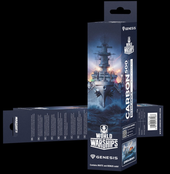 Podkładka gamingowa Genesis Carbon 500 World of Warships Lightning Multicolor (NPG-1738)