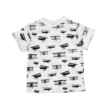 Футболка белая Самолет MISHKA 1453 Размер 98