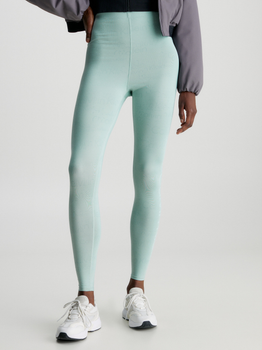 Спортивні легінси жіночі Calvin Klein 00GWS3L608-GTO L Бірюзові (8720108323505)