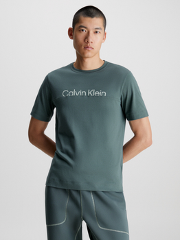 Koszulka męska basic Calvin Klein 00GMF3K133-CEG L Ciemnoszara (8720108332705)