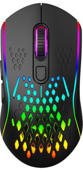 Мышь XTRIKE ME GW-611 Wireless RGB Black (GW-611)