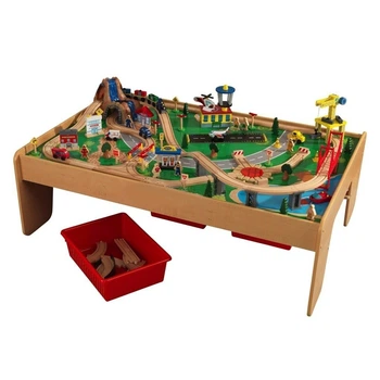 Игровой набор KidKraft столик с деревянной железной дорогой Waterfall Mountain, 17850