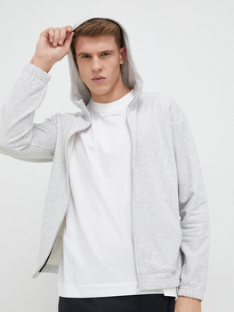 Bluza męska rozpinana streetwear z kapturem Calvin Klein 00GMS3J401 XL Szara (8720108894616)