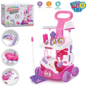 Детский игровой набор для уборки Limo Toy A5951 свет,звук 9 предметов