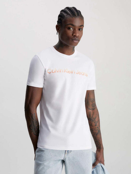 Koszulka męska Calvin Klein Jeans J322511 S Biała (8720108054348)