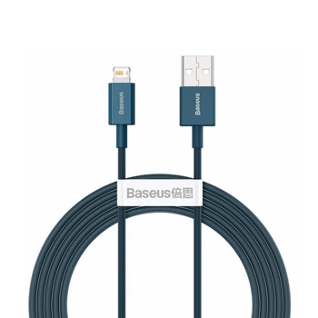 Зарядний кабель Baseus Superior Series Lightning 2.4A 1m Blue (CALYS-A03)