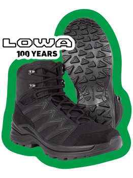 Ботинки тактические Lowa innox pro gtx mid tf black (черный) UK 10.5/EU 45