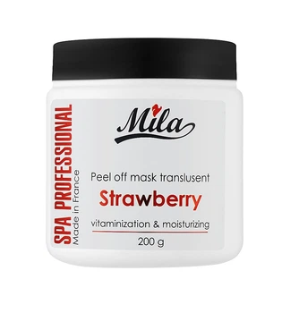 Альгинатная маска Клубника Mask peel-off translucent strawberry Mila Perfect 200 г (3702261288209)