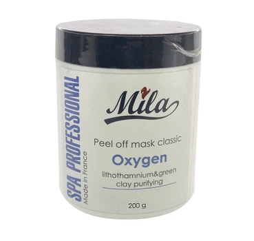 Альгинатная маска Mila Perfect Кислородная Антиакне с зеленой глиной MASK CLASSIC OXYGEN POWDER 200 г 3702261108200