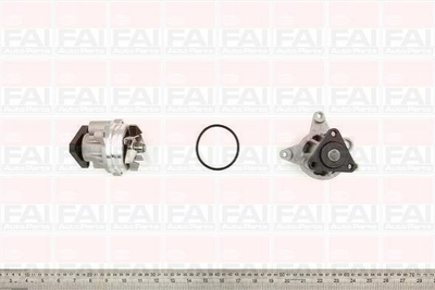 Водяной насос Fischer Automotive One (FA1) WP6316 Mazda 3, 6, 5, CX-7; Ford Mondeo, Focus, C-Max, S-Max, Galaxy; Volvo V60, S60, C30, XC60, S40, S80 1119276, 1142005, 1142427