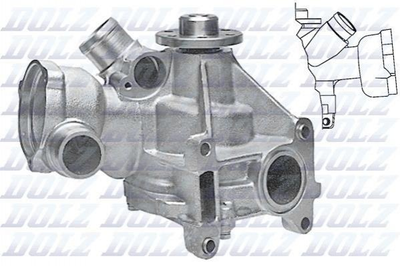 Водяний насос DOLZ M174 Mercedes E-Class, S-Class, G-Class, C-Class 1032000701, 1032001701, 1032002001