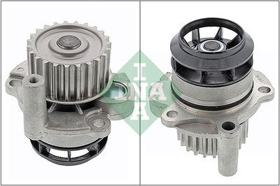 Водяний насос INA 538 0049 Audi A4, TT, A3, A6, A1; Seat Leon, Exeo, Toledo; Volkswagen Polo, Passat, Golf, Scirocco, Jetta, EOS; Skoda Octavia 06F121011X, 06A121011R, 06F121011