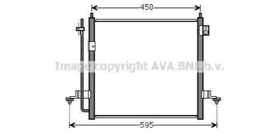 Радіатор кондиціонера AVA COOLING MT5218D Mitsubishi L200 7812A171, MN123606