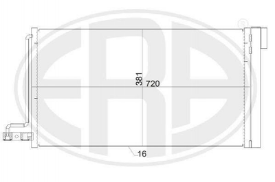 Радіатор кондиціонера ERA 667152 Ford Focus, C-Max 2010987, AV6119710AA, 1769313