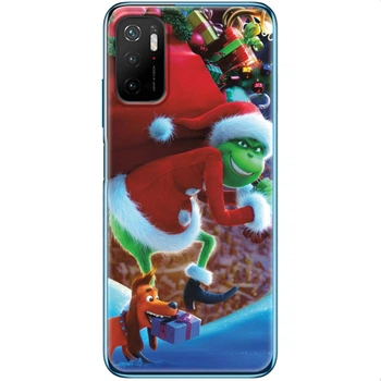 Силиконовый Чехол с Картинкой для Xiaomi Poco M3 Pro Принт (Новогодний, Гринч) (42474-ysm2268)