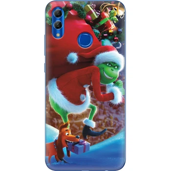 Силиконовый Чехол с Картинкой для Huawei Honor 10 Lite Принт (Новогодний, Гринч) (35846-ysm2268)
