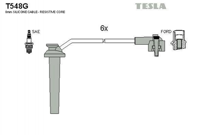 Провода высоковольтные TESLA T548G Ford Mondeo 3915089, 3915090, 4046768