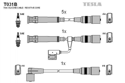 Провода высоковольтные TESLA T031B 12121714154, 12121720529