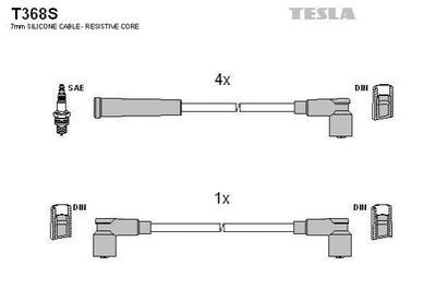 Провода высоковольтные TESLA T368S 115093592