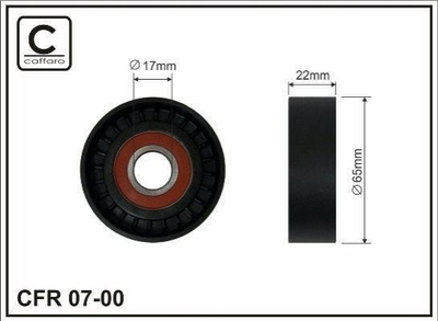 Ролики ГРМ CAFFARO 0700 Mercedes A-Class, B-Class; Mitsubishi Colt 1341A001, 6402020419, 6682020419