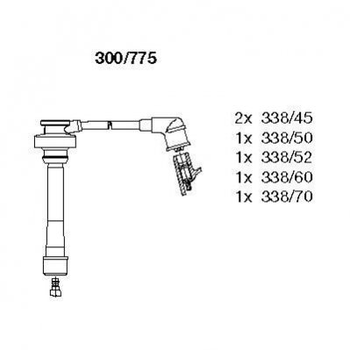 Провід високовольтні BREMI 300775 Mitsubishi Galant MD332110