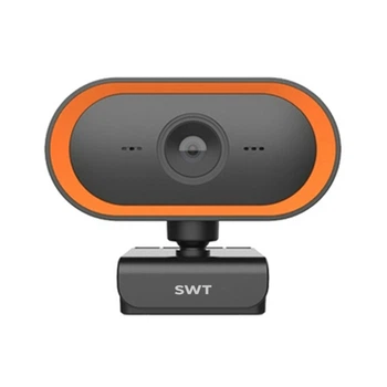 Веб-камера SWT C415 2K FullHD 1440P (2560х1440) микрофон с шумоподавлением для конференц связи Orange