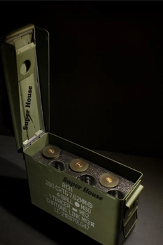 Ящик короб футляр для патронов гранат боеприпасов армейский военный Нато металический огнеупорный