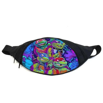 Поясная сумка Бананка Черепашки ниндзя (GBTN02) Gear Bag черная