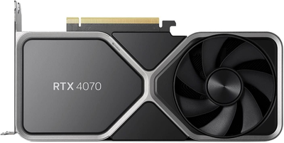 Видеокарта NVIDIA PCI-Ex GeForce RTX 4070 Founders Edition 12GB GDDR6X (192bit) (2480/21000) (1 x HDMI, 3 x DisplayPort) 900-1G141-2544-000)