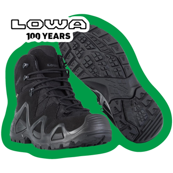 Черевики тактичні Lowa zephyr GTX Mid TF Black (чорний) UK 7/EU 41