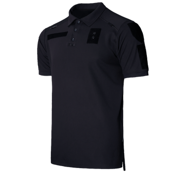 Поло футболка чоловіча тактична універсальна для силових структур Чорний/Синій (2299), XL (OPT-7821)