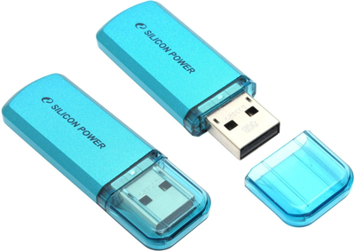 Флеш пам'ять Silicon Power Helios 101 8GB USB 2.0 Blue (4712702617245)