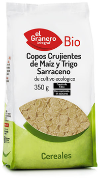Chrupiące płatki kukurydziane i gryczane El Granero Copos Crujientes De Maiz y Trigo Sarraceno Bio 350 g (8422584089950)
