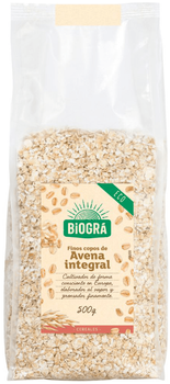 Вівсяні пластівці Biogra Copos De Avena Finos Integrales Sin Gluten 500 г (8426904176832)