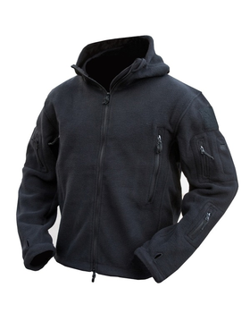 Кофта флисовая тактическая мужская для силовых структур KOMBAT UK Recon Hoodie Черный XXL (OPT-24181)