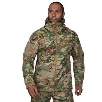 Куртка тактическая демисезонная мужская для силовых структур CM Stalker SoftShell Мультикам 089 XXXXL (OPT-41911)