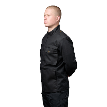 Куртка тактична зносостійка полегшена для силових структур М65 R2D2 чорна 56-58/170-176 (OPT-15001)