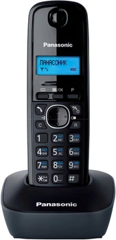 Радіотелефон DECT Panasonic KX-TG1612UAH + додаткова трубка сірий