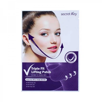 Патч для коррекции овала лица и подбородка Secret Key Triple Fit Lifting Patch 20 г (2000994202419)