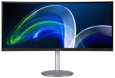 Монітор вигнутий 37.5' Acer CB382CURbmiiphuzx, Black, WLED, IPS, 3840x1600, 60 Гц, 21:9, 1 мс, 300 кд/м², 1000:1, 178°/178°, DP/2xHDMI/USB Type-C, Vesa 100x100, 2х7 Вт, 4xUSB 3.0, AMD FreeSync (UM.TB2EE.001)