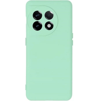 Чехол Fiji Style для OnePlus 11 силикон бампер с защитой блока камер бирюзовый