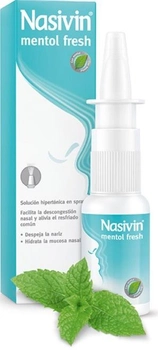 Назальний спрей Merck Nasivin Menthol Fresh Nasal Solution 20 мл (8470001731166)