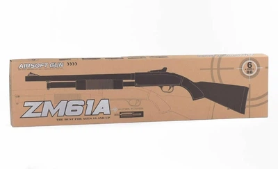 Игрушечное помповое ружье дробовик винчестер ZM 61А CYMA с прикладом