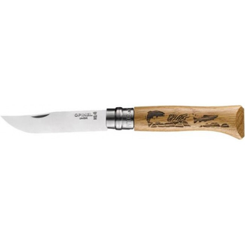 Нож Opinel №8 VRI "Форель" ручка дуб,204.78.89