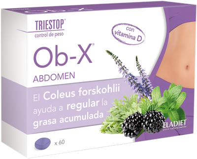 Suplement diety Eladiet Triestop Abdomen Ob-X 60 tabletek (8420101215462)