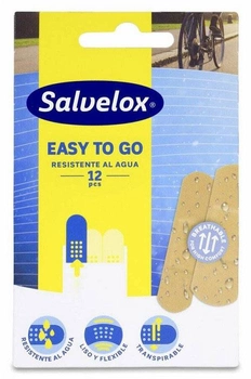 Пластирі від мозолів Salvelox Easy to Go Water Resistant 7 x 2 см 12 шт (7310610014728)