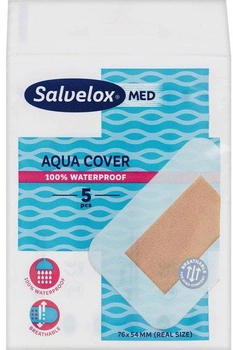 Медичні пластирі водонепроникні Salvelox Aqua Cover Dressings 7 x 2 см 5 шт (7310616582658)