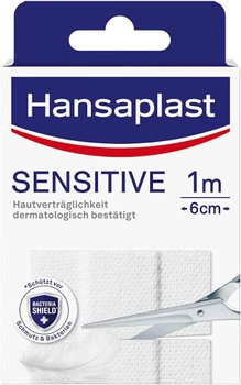 Медицинский пластырь Hansaplast Dressings Med Sensitive Strip 6 см x 1 м (4005800088537)